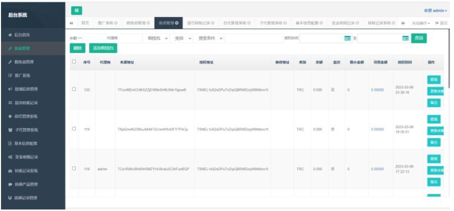 图片[6]-【商业源码】TRC20+ETH双链授权挖矿质押源码/多语言/盗U秒U/TG机器人自动通知/假鱼苗-赛迪源码网