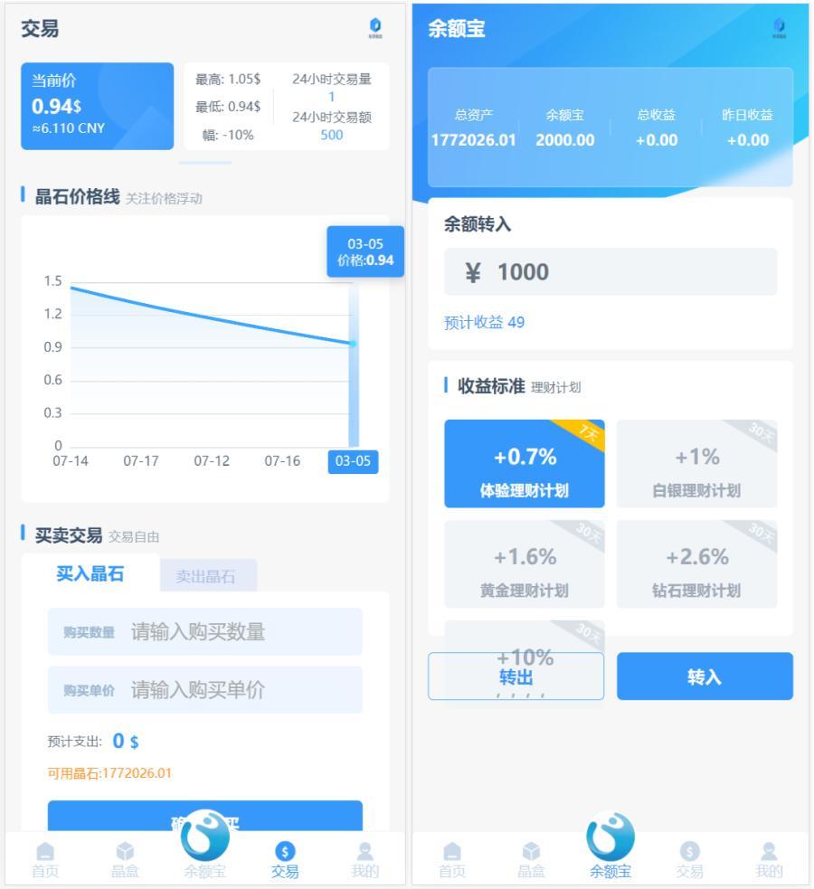 图片[2]-【商业源码】全新ui矿机系统/区块链云算力矿机/余额宝理财/虚拟币交易市场-赛迪源码网