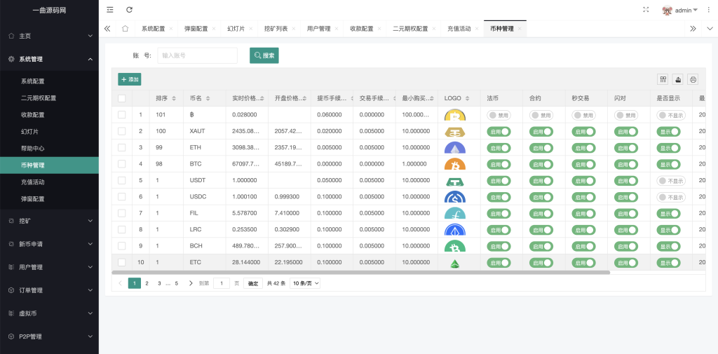 图片[11]-【商业源码】区块链多语言交易所源码/带前端vue纯源码/秒合约交易+币币交易+锁仓挖矿+新币申购+P2P交易/k线行情自动化-赛迪源码网